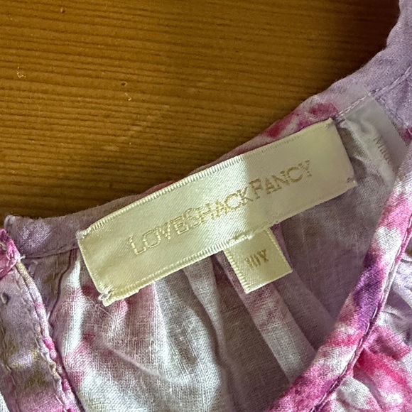 LoveShackFancy Pink Floral Kids Blouse - Picture 2 of 6